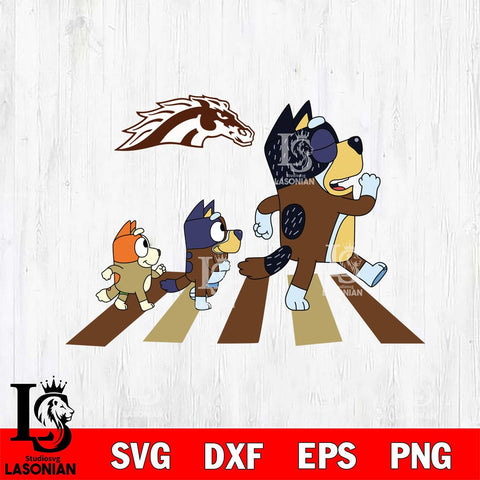 Western Michigan Broncos Bluey 6 Svg Eps Dxf Png File, Digital Download, Instant Download