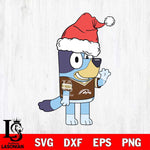 Western Michigan Broncos Bluey Christmas Svg Eps Dxf Png File, Digital Download, Instant Download