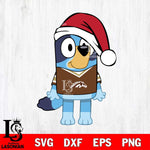 Western Michigan Broncos Bluey Dog Christmas Svg Eps Dxf Png File, Digital Download, Instant Download