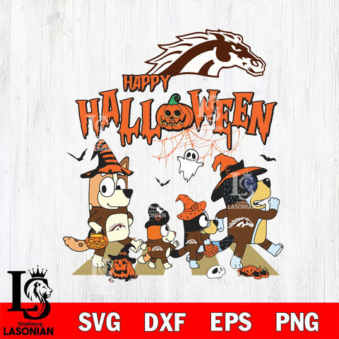 Western Michigan Broncos Bluey Halloween Family Svg Eps Dxf Png File, Digital Download, Instant Download