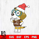 Western Michigan Broncos Bluey Honey Christmas Svg Eps Dxf Png File, Digital Download, Instant Download