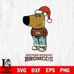 Western Michigan Broncos Chill Guy Christmas Svg Eps Dxf Png File,NCAA Svg Files,Chill Guy svg ,Digital Download ,Instant Download, Cricut File