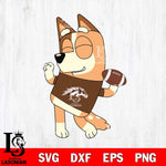 Western Michigan Broncos Chilli bluey Svg Eps Dxf Png File, Digital Download, Instant Download