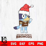 Western Michigan Broncos Christmas Bluey Say Hi Cut Files,Bluey Cricut,Christmas Svg , Bluey svg , Digital Download, dxf eps png pdf file