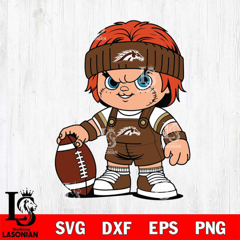 Western Michigan Broncos Chucky Horror 5 Svg Eps Dxf Png File, NCAA svg, Digital Download, Instant Download