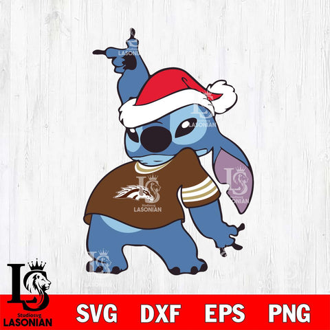 Western Michigan Broncos Disney Lilo & Stitch Christmas Svg Eps Dxf Png File, Digital Download, Instant Download