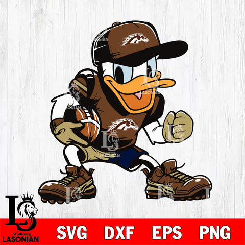 Western Michigan Broncos Donal Duck Svg Eps Dxf Png File, NCAA svg, Digital Download, Instant Download