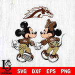 Western Michigan Broncos Fan Minnie And Mickey Love Svg Eps Dxf Png File, Digital Download, Instant Download