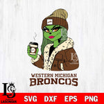 Western Michigan Broncos Girls Grinch Bougie Svg Eps Dxf Png File, Digital Download, Instant Download