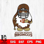 Western Michigan Broncos Gnomes Christmas Svg Eps Dxf Png File, Digital Download, Instant Download