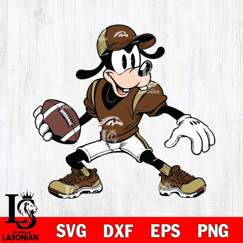 Western Michigan Broncos Goofy Svg Eps Dxf Png File, NCAA svg, Digital Download, Instant Download