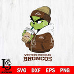 Western Michigan Broncos Grinch Bougie Sport Svg Eps Dxf Png File, Digital Download, Instant Download