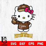 Western Michigan Broncos Hello Kitty Best Fan Svg Eps Dxf Png File, Digital Download, Instant Download