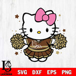 Western Michigan Broncos Hello Kitty Cheerleader 10 Svg Eps Dxf Png File, Digital Download, Instant Download