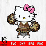 Western Michigan Broncos Hello Kitty Cheerleader 11 Svg Eps Dxf Png File, Digital Download, Instant Download