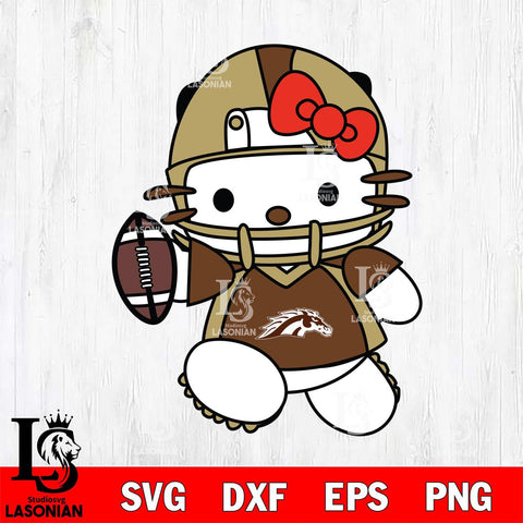 Western Michigan Broncos Hello Kitty sport 11 Svg Eps Dxf Png File, NCAA svg, Digital Download, Instant Download