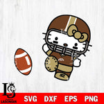 Western Michigan Broncos Hello Kitty sport 12 Svg Eps Dxf Png File, NCAA svg, Digital Download, Instant Download