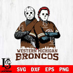 Western Michigan Broncos Jason Voorhees 8 Svg Eps Dxf Png File, Digital Download