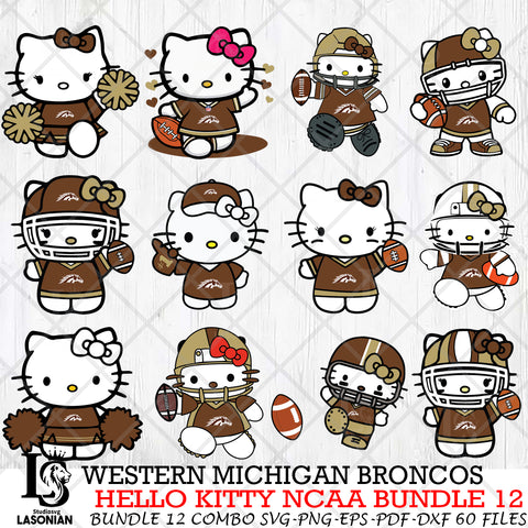 Western Michigan Broncos NCAA Bundle 12 Svg Eps Dxf Png File, NCAA svg, Digital Download, Instant Download