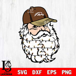 Western Michigan Broncos Santa Claus Face Svg dxf eps png pdf file,NCAA svg,Digital Download,Cricut file