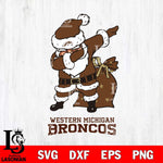 Western Michigan Broncos Santa Claus Ugly Svg dxf eps png pdf file,NCAA svg,Digital Download,Cricut file