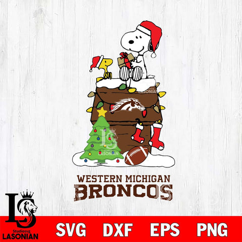 Western Michigan Broncos Snoopy Sport 11 Svg Eps Dxf Png File, Digital Download