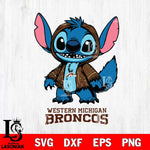 Western Michigan Broncos Stitch Halloween Svg Eps Dxf Png File, NCAA svg, Digital Download, Instant Download