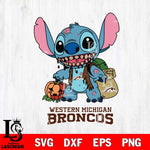 Western Michigan Broncos Stitch Zombie Svg Eps Dxf Png File, NCAA svg, Digital Download, Instant Download