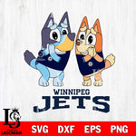 Winnipeg Jets Bluey & Bingo 15 Svg Eps Dxf Png File, NHL svg, Digital Download, Instant Download