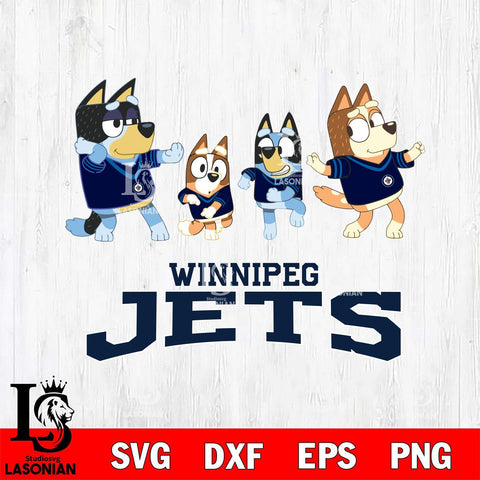 Winnipeg Jets Bluey Dance Mode Squats Svg Eps Dxf Png File, Digital Download, Instant Download