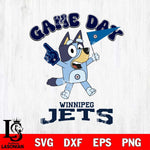 Winnipeg Jets Bluey Game Day Svg Eps Dxf Png File, Digital Download, Instant Download