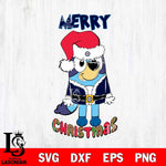 Winnipeg Jets Bluey Merry Christmas Bluey Santa Claus Svg Eps Dxf Png File, Digital Download