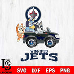 Winnipeg Jets Bluey friends Svg Eps Dxf Png File, NHL svg, Digital Download, Instant Download