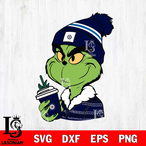 Winnipeg Jets Boujee Grinch Svg Eps Dxf Png File, Digital Download, Instant Download