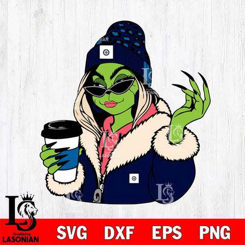 Winnipeg Jets Boujee Grinch 9 Svg Eps Dxf Png File, Digital Download, Instant Download