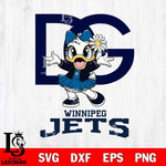 Winnipeg Jets Dolce And Gabbana Daisy Duck Disney Svg Eps Dxf Png File, Digital Download, Instant Download