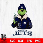 Winnipeg Jets Grinch Christmas Cut Files, Cricut,Christmas Svg Dxf Eps Png file , Digital Download