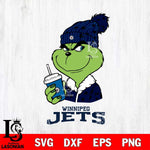 Winnipeg Jets Grinch Cofffe Christmas Cut Files, Cricut,Christmas Svg Dxf Eps Png file , Digital Download