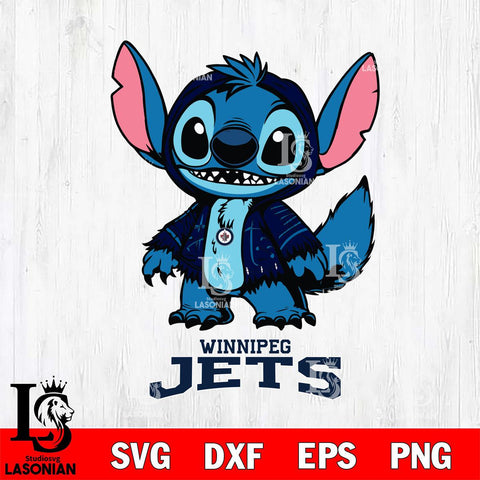 Winnipeg Jets Stitch Halloween Svg Eps Dxf Png File, NHL svg, Digital Download, Instant Download