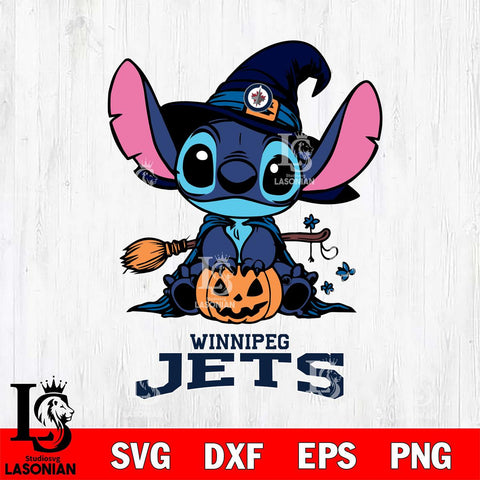 Winnipeg Jets Stitch witch Svg Eps Dxf Png File, NHL svg, Digital Download, Instant Download