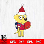 Wisconsin Badgers Bluey Lucky Christmas Svg Eps Dxf Png File, Digital Download, Instant Download