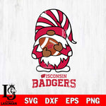 Wisconsin Badgers Gnomes Football Svg Eps Dxf Png File, Digital Download, Instant Download