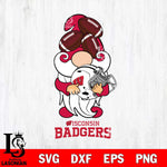 Wisconsin Badgers Gnomes Helmet Svg Eps Dxf Png File, Digital Download, Instant Download