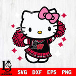 Wisconsin Badgers Hello Kitty Cheerleader 4 Svg Eps Dxf Png File, Digital Download, Instant Download