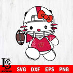 Wisconsin Badgers Hello Kitty sport 11 Svg Eps Dxf Png File, NCAA svg, Digital Download, Instant Download