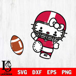 Wisconsin Badgers Hello Kitty sport 12 Svg Eps Dxf Png File, NCAA svg, Digital Download, Instant Download