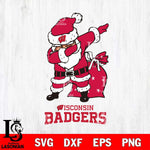 Wisconsin Badgers Santa Claus Ugly Svg dxf eps png pdf file,NCAA svg,Digital Download,Cricut file