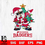 Wisconsin Badgers Santa Claus Ugly Christmas Svg dxf eps png pdf file,NCAA svg,Digital Download,Cricut file