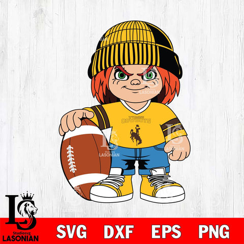 Wyoming Cowboys Chucky Horror 4 Svg Eps Dxf Png File, NCAA svg, Digital Download, Instant Download