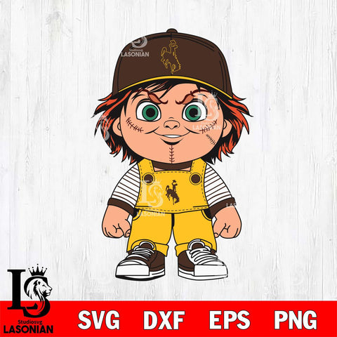 Wyoming Cowboys Chucky Horror Svg Eps Dxf Png File, NCAA svg, Digital Download, Instant Download